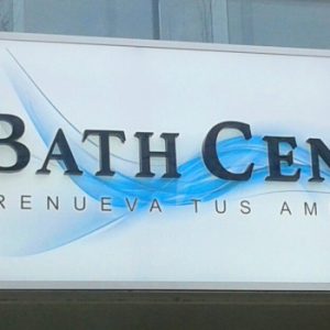 LETRERO BATH CENTER